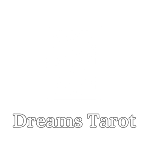 Dreams Tarot card white logo Lg outlined text